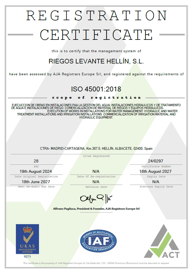 ISO 45001 Seguridad y Salud en el Trabajo