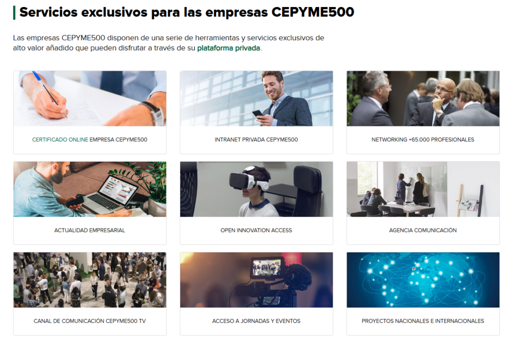 Servicios para Cepyme500