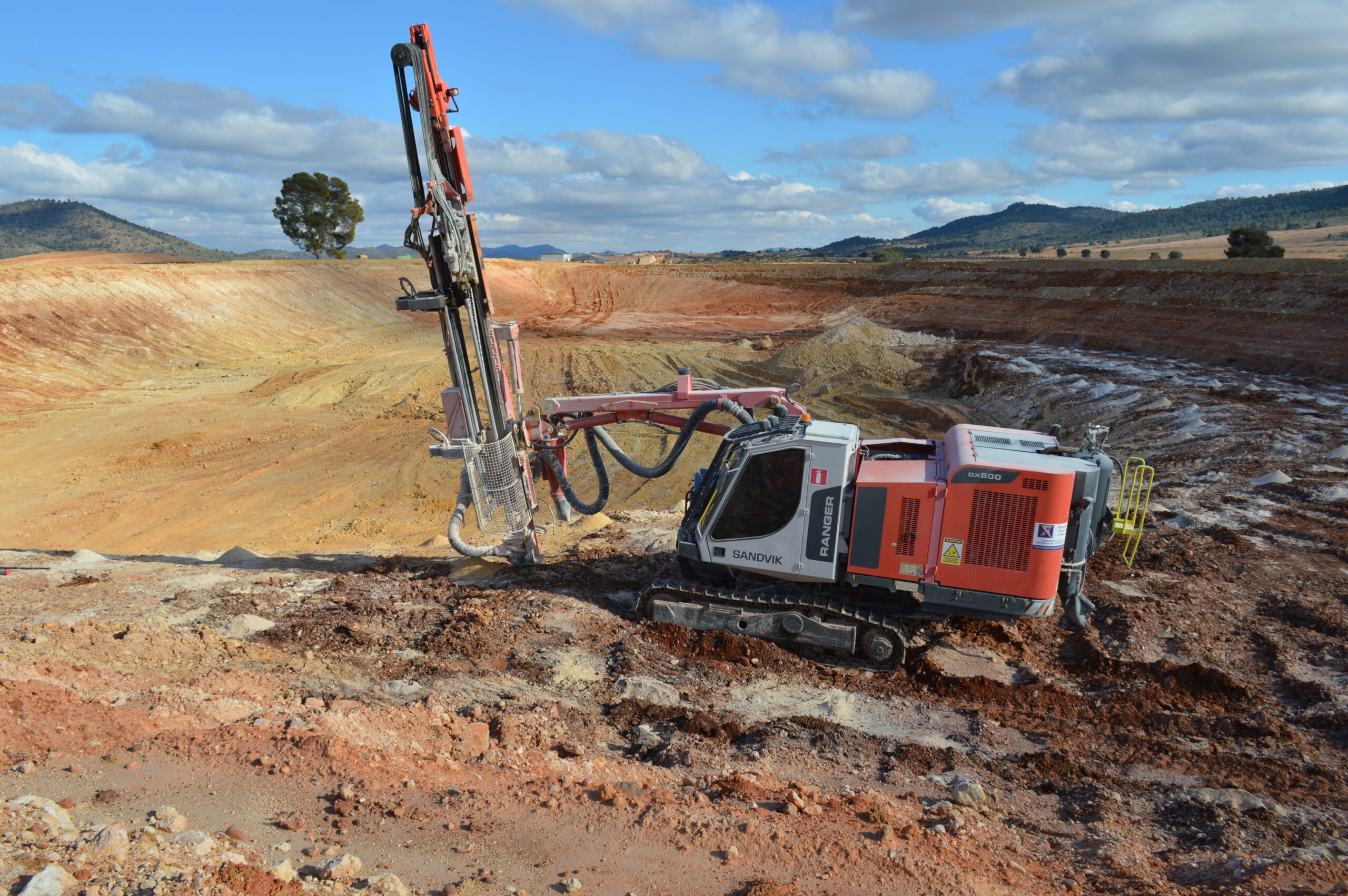 Orificios para barrenar roca