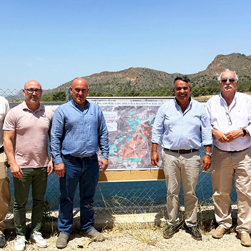 Viceconsejero de agricultura junto a Delegado y Antonio Montoya
