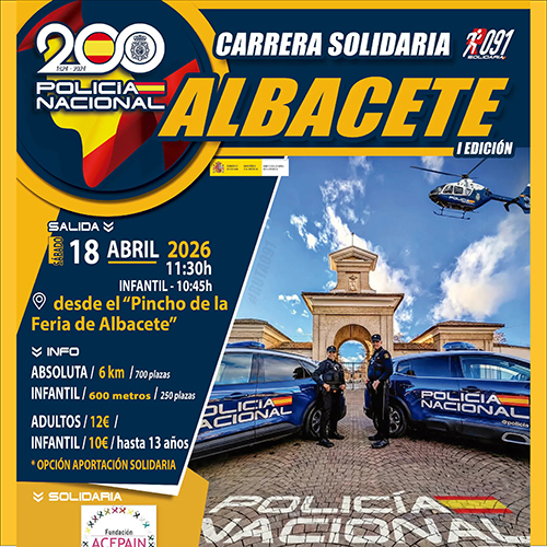Carrera Solidaria Policía Nacional Albacete 2026