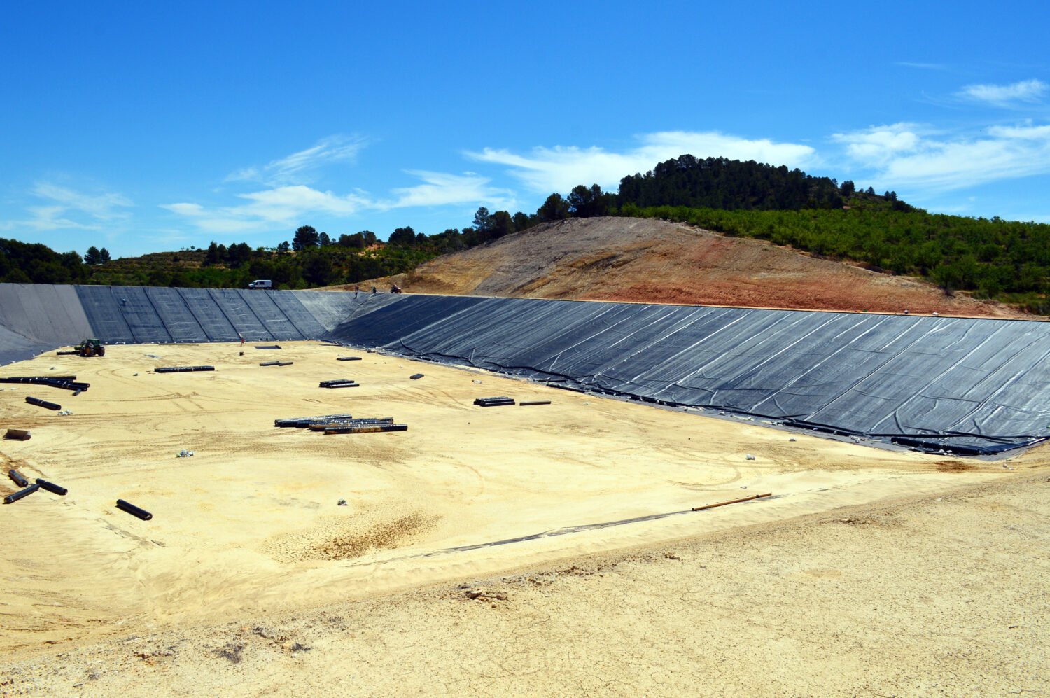 Instalación lámina Pead impermeabilizante