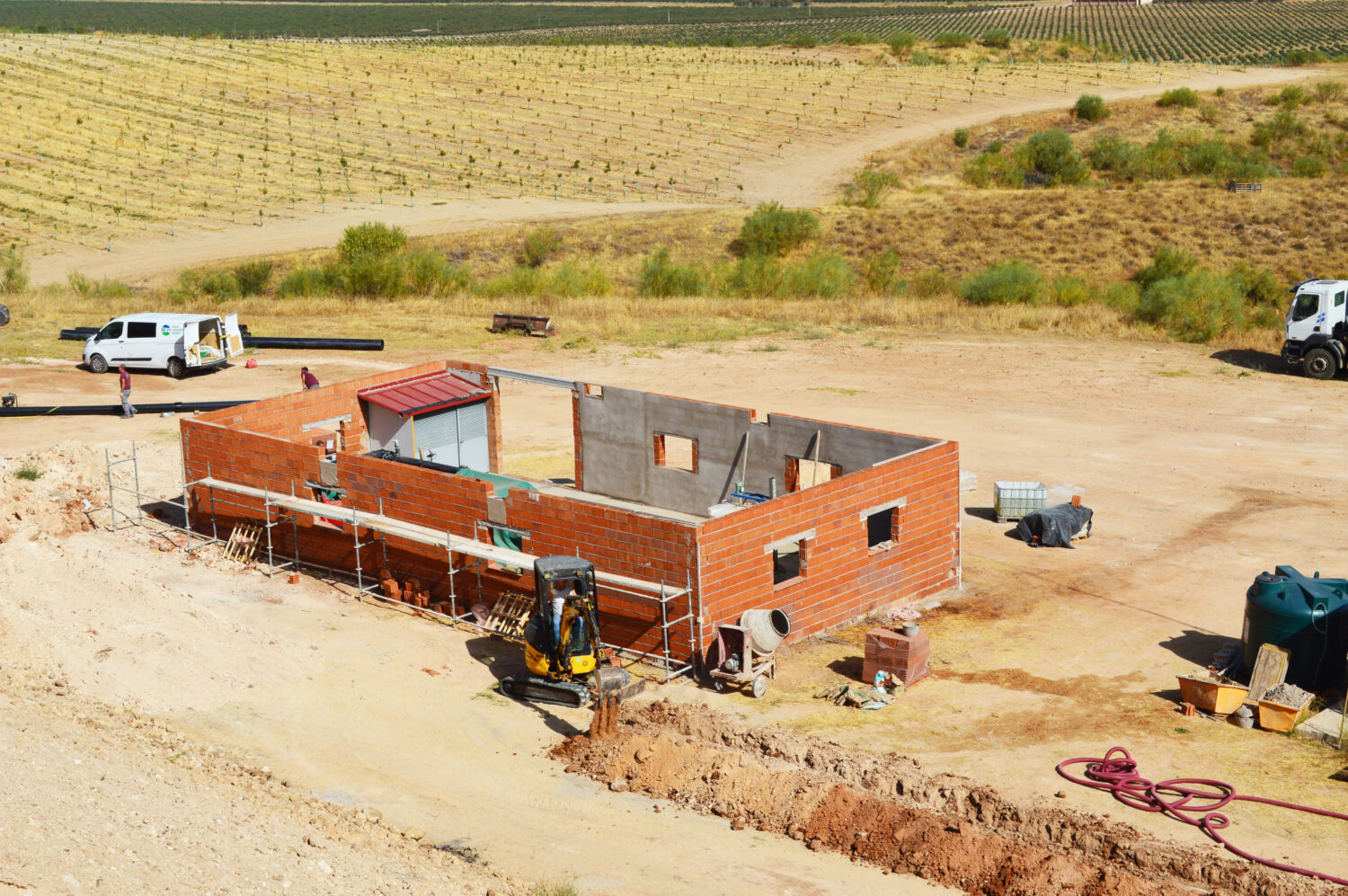 Construcción caseta filtración San Martín 08.09.2026