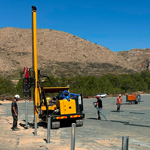 Inicio campo solar para bombeo autónomo