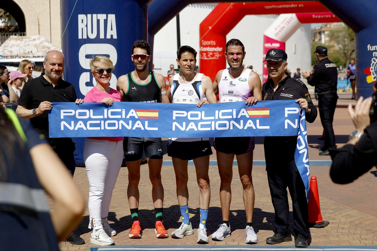 ganadores carrera solidaria policía nacional 2026 en Albacete